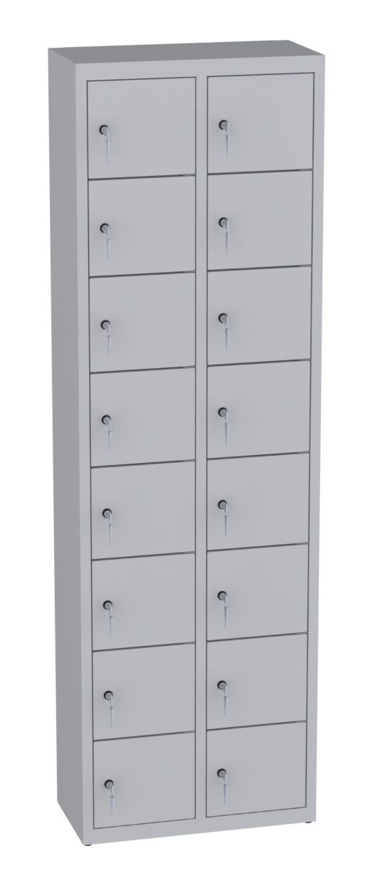 Wertfachschrank stehend - 2 Abteile - 16 Fächer - 1950x610x300 mm  (HxBxT)