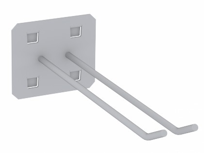 Lochwandhaken Typ 2L 200 - Zubehör für Lochwand/Werkzeugtafel/Lochplatte