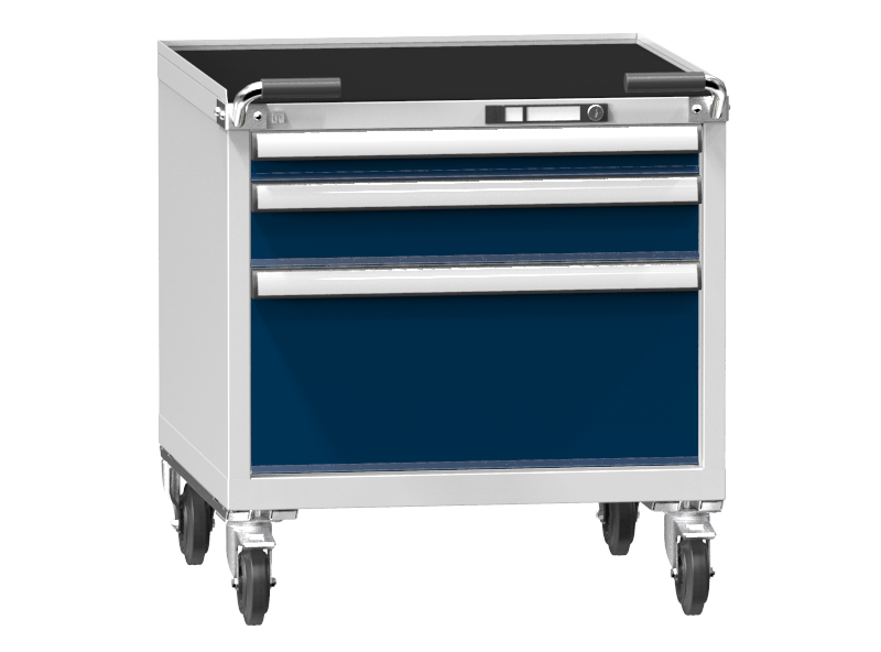 Mobile Container - Rollcontainer  - 1+1+1 Schublade - 810x731x753 mm (HxBxT)