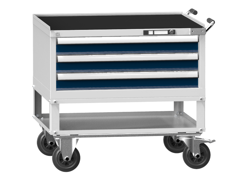 Mobile Container - Rollcontainer  - 3 Schubladen - 855x884x753 mm (HxBxT)
